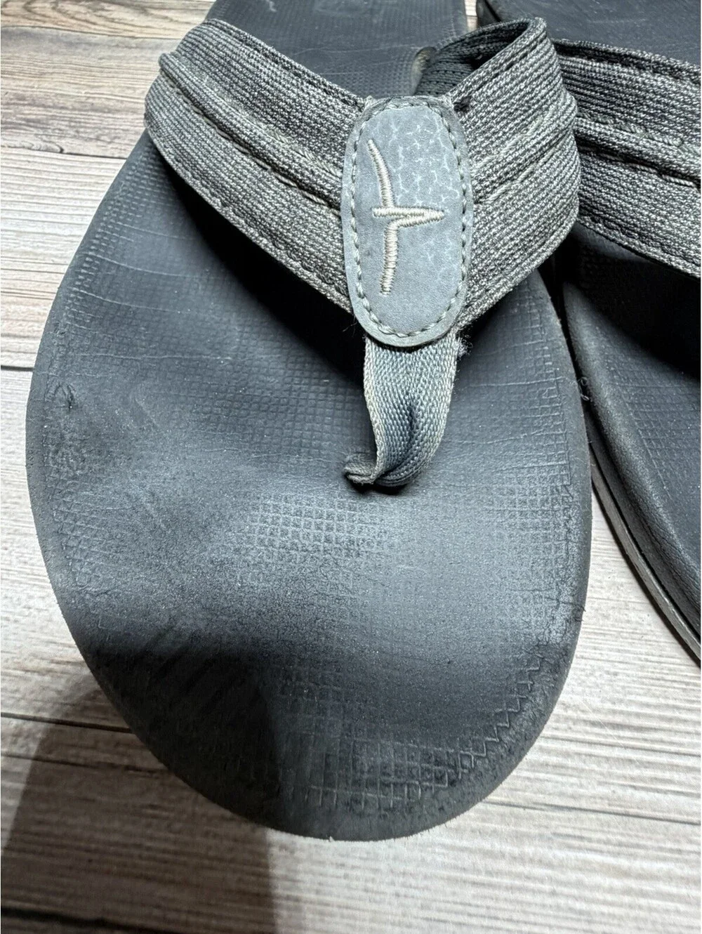 Blue Fin Men’s Black Flip Flop Sandals Size 10